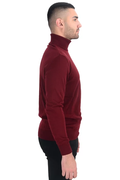 Cengiz İnler Tam Balıkçı Yaka Yünlü Erkek Triko Kazak - 9