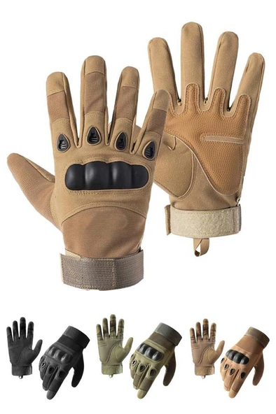 Single Sword Taktik Askeri Eldiven, Polis Eldiveni, Motosiklet ve Bisiklet Eldiveni - 11