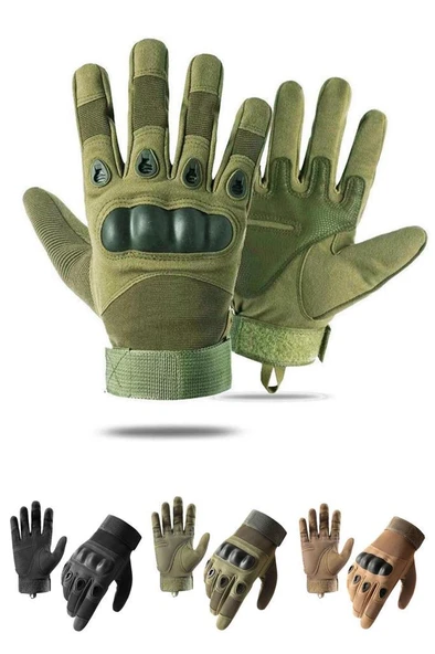 Single Sword Taktik Askeri Eldiven, Polis Eldiveni, Motosiklet ve Bisiklet Eldiveni - 6