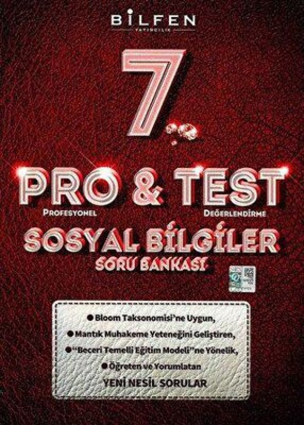 BİLFEN 7.SINIF SOSYAL BİLGİLER SORU BANKASI