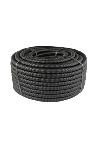 MUTLUSAN 40'lık Plastik Spiral Boru Siyah (25 metre)