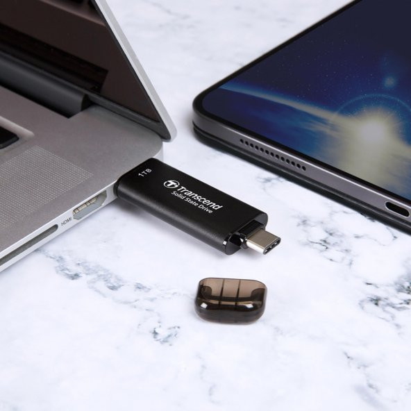 Transcend TS1TESD310C 1TB, External SSD, ESD310C,USB 10Gbps, Type C/A, Black - 2