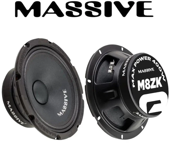 Massive Ms-m8zk 800watt / 300w Rms 20 Cm Premimum Oto Midrange Hoparlör Metal Kapaklı