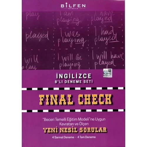 BİLFEN 8.SINIF SON KONTROL İNGİLİZCE DENEME
