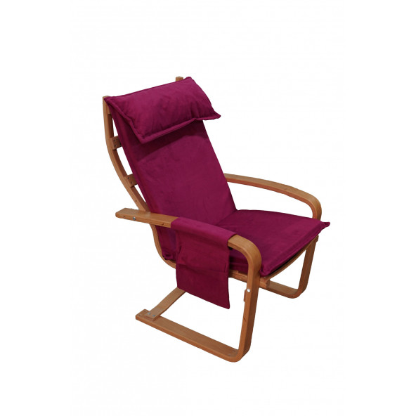 Mobildeco Yaylanır Cepli Koltuk Bordo Bahçe&Cafe&Dinlenme Salonu&Oyun Salonu&Balkon&Teras