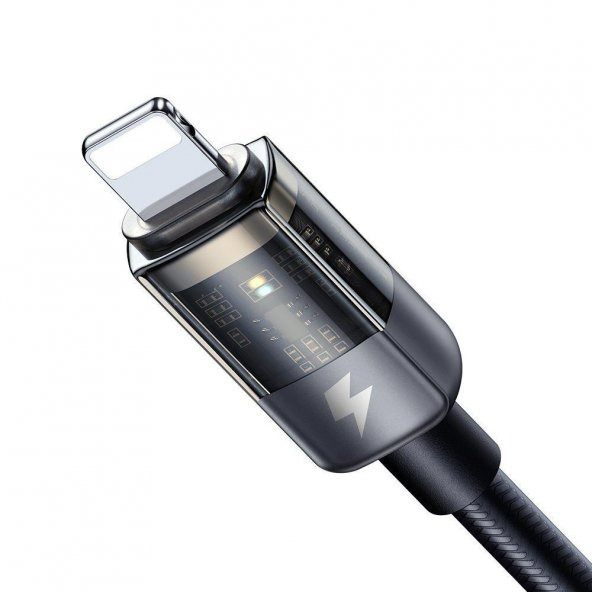 Mcdodo CA-3140 İphone Ledli Power Off Hızlı Data şarj Kablo 120cm-Siyah - 3