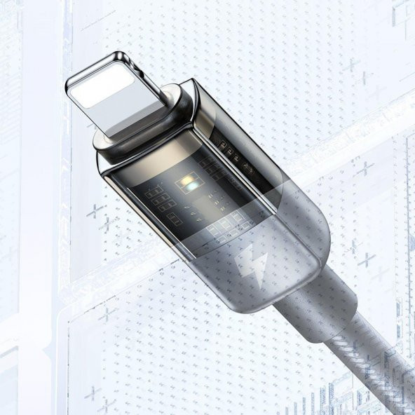 Mcdodo CA-3140 İphone Ledli Power Off Hızlı Data şarj Kablo 120cm-Siyah - 4