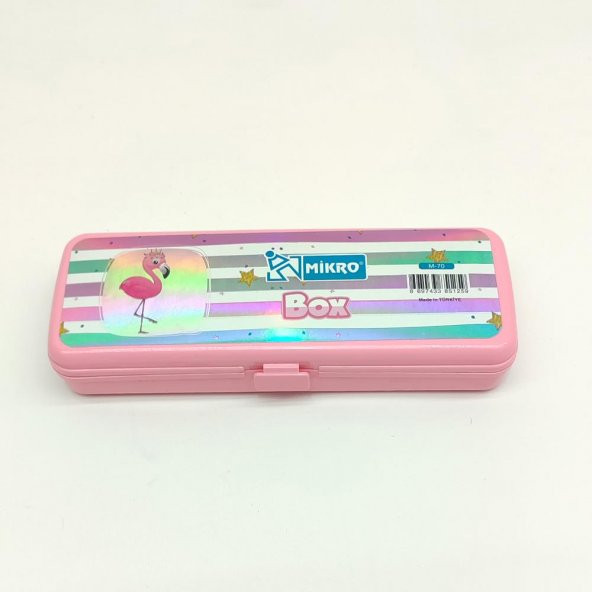 Mikro Tek Bölmeli Flamingo Temalı Kalemlik (Kalem Kutusu) - 5