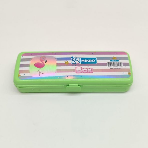 Mikro Tek Bölmeli Flamingo Temalı Kalemlik (Kalem Kutusu) - 8