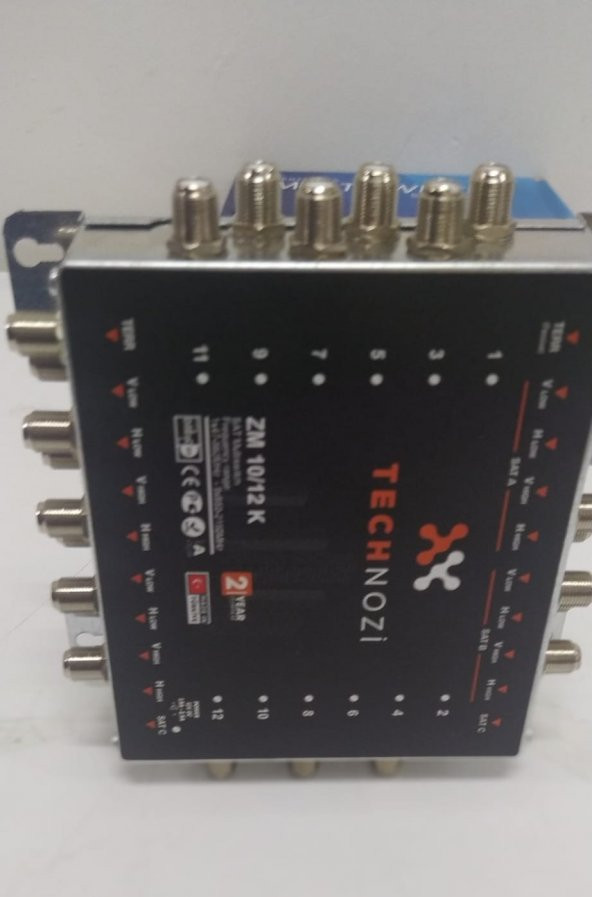 Tecnozi Micro ZM 10/12 - 12 Çıkışlı Santral Multiswitch Adaptör - 3