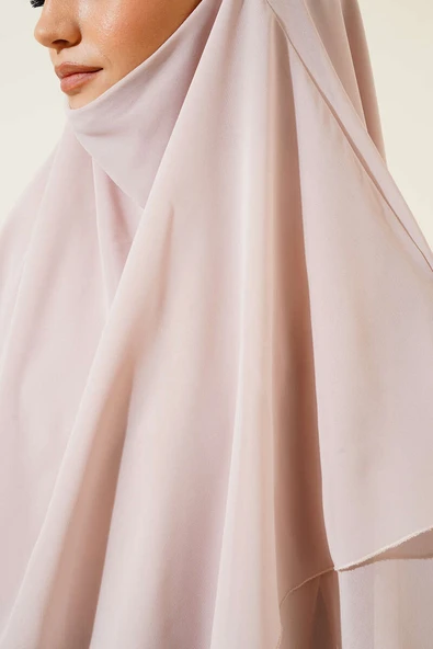 Şifon Sufle Hazır Şal Vanilya - Resim 4