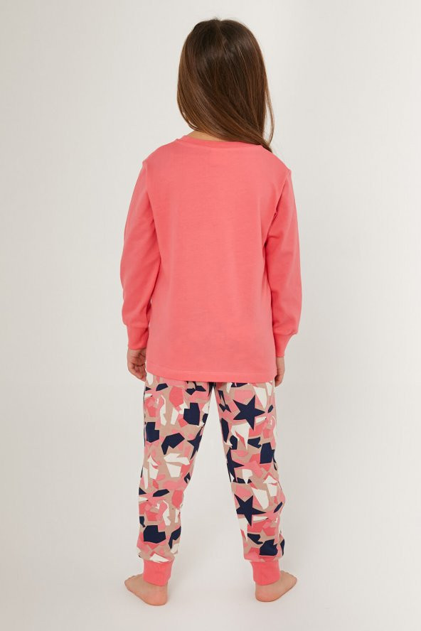 Rolypoly 3279 Super Girl Find Your Magic Kız Çocuk Uzun Kol Pijama Takım - 3