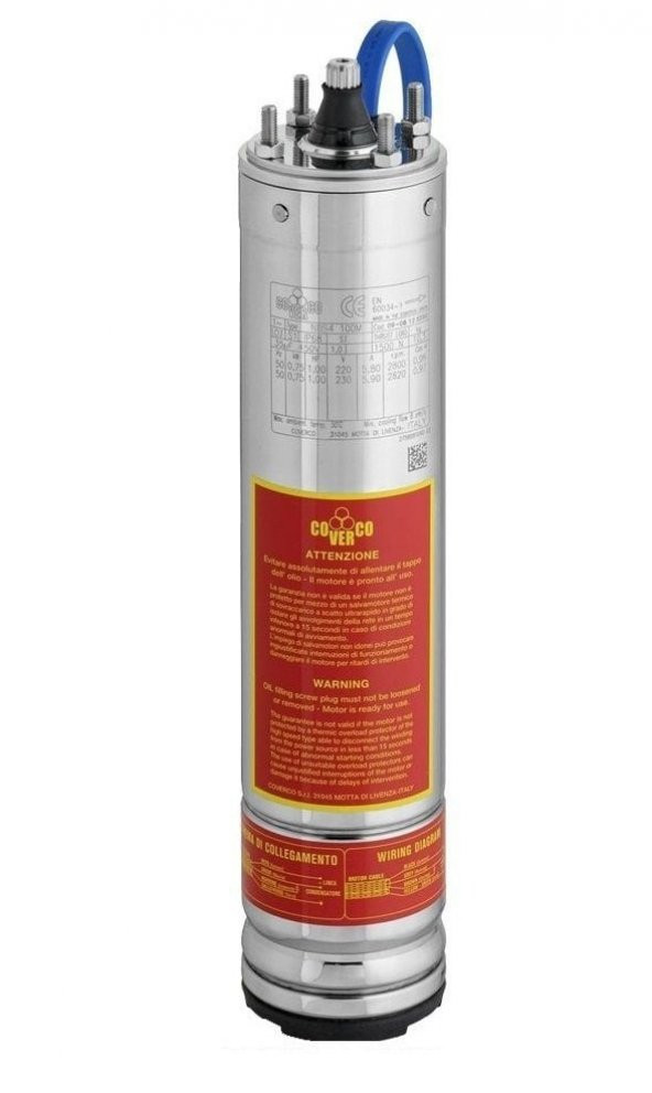 COVERCO Submersible Pump 0.75 HP 220v 4" Dalgıç Pompa Çıplak Motor ürün görseli