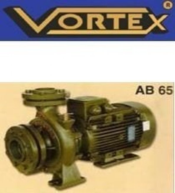 VORTEX H65-100 10 HP 380v Yatay Monoblok Santrifüj Pompa