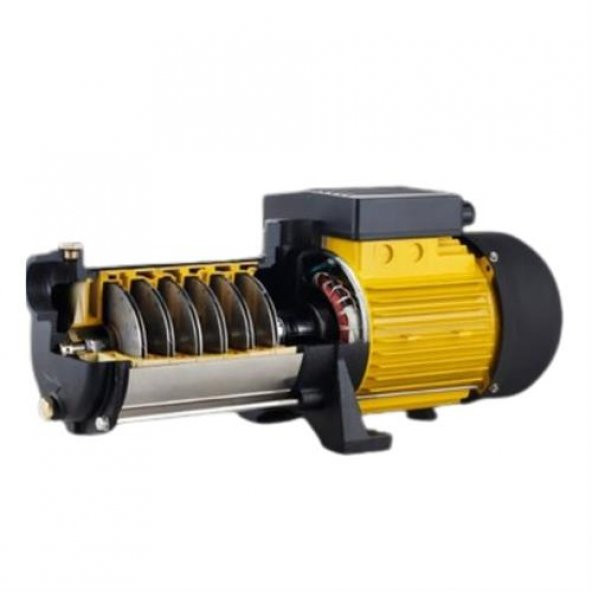 VORTEX VKP S/S 9-05 M 2 HP 220v Paslanmaz Çelik Fanlı Kademeli Yatay Milli Pompa