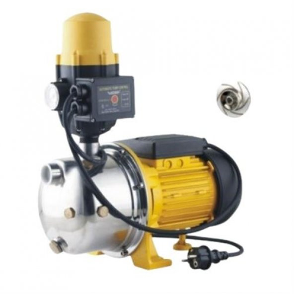 VORTEX VPI100 İNOX P 1 HP 5 Kat 6 Daire Paslanmaz Termik Korumalı Paket Hidroforu - Kablolu Hidromatlı