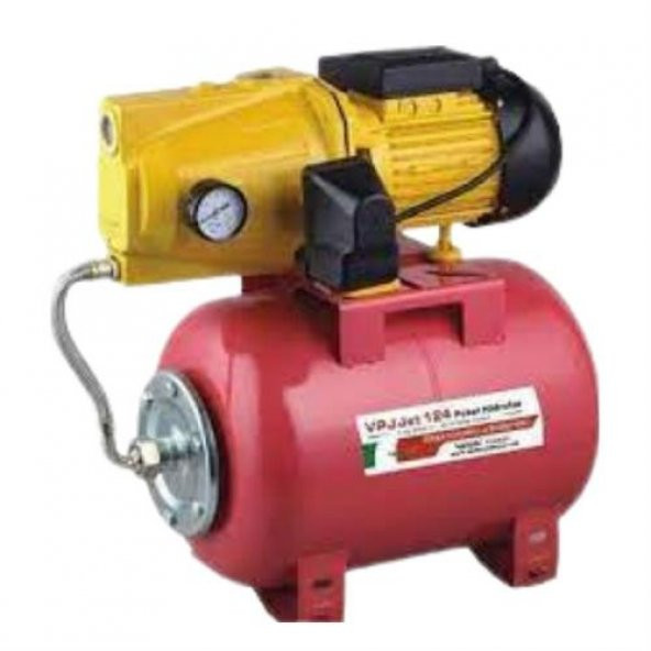 VORTEX VPJ JET 124 1 HP 5 Kat 6 Daire 24 LT Yatık Tank Kitli Paket Hidrofor
