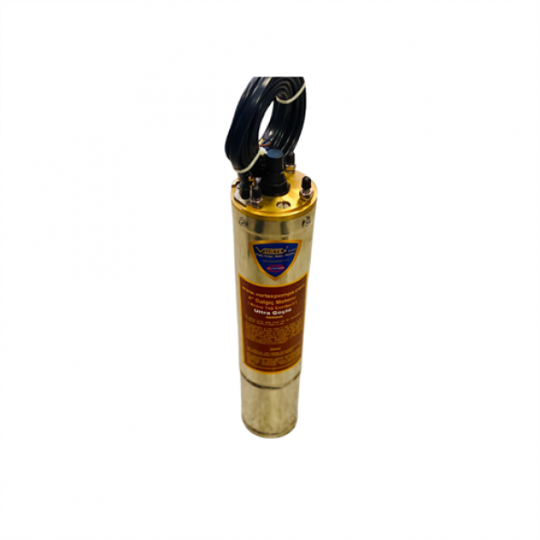 VORTEX VRT 400 4 HP 380v Bronz Yağ Çemberli NSK Rulmanlı 4" Dalgıç Pompa Çıplak Motor