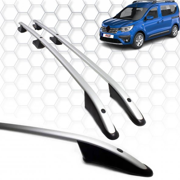 Renault Express (2021+) - Tavan Çıtası - Sport - (2 Parça Aluminyum) - (Mini Van-Lav-Kısa Şase-ABS Ayak)