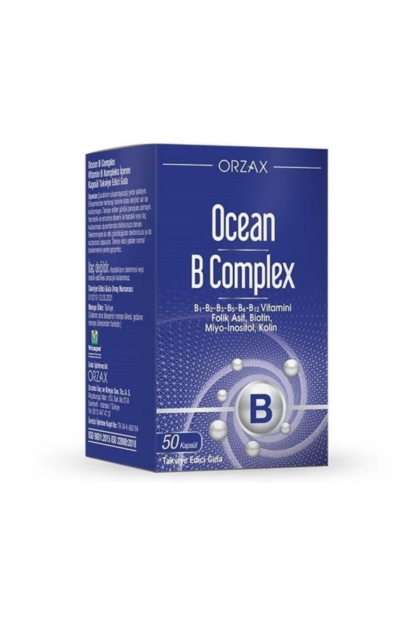 B Complex 50 Bitkisel Kapsül