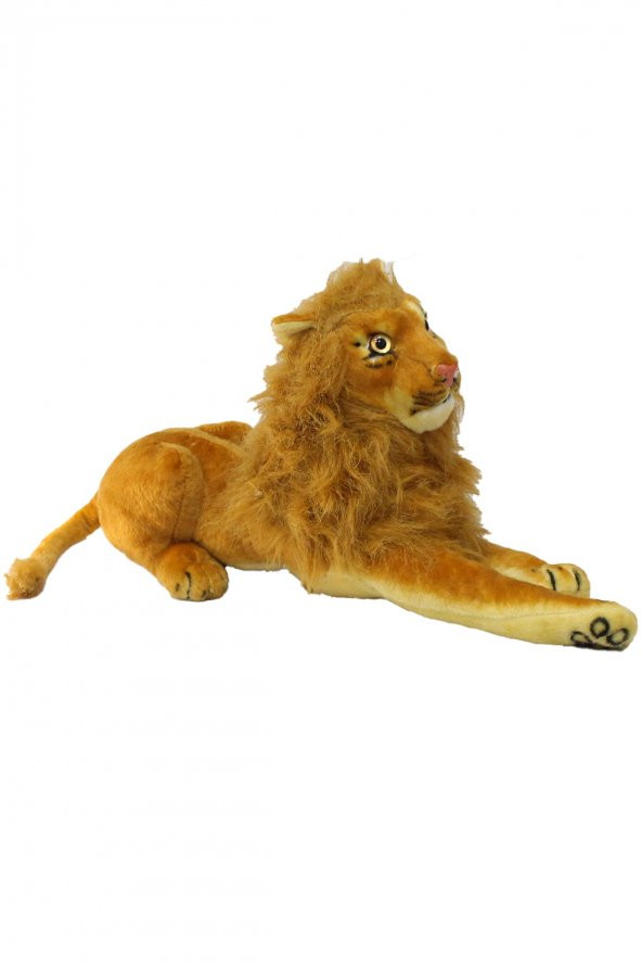 Sesli Kükreyen Aslan Peluş Oyuncak 50 Cm