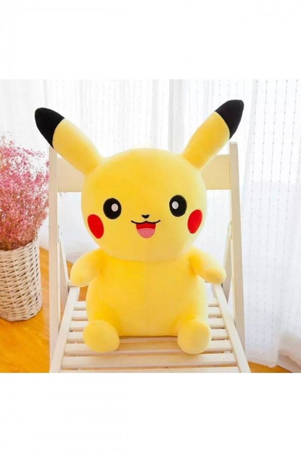 Ithal Soft Kumaş Pokemon Go Pikachu Figür Peluş Oyuncak Büyük Boy Uyku & Oyun Arkadaşı Pikachu 38 Cm