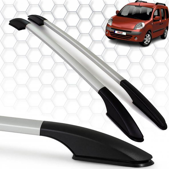 Renault Kangoo (2008+) - Tavan Çıtası - Solid - (2 Parça Alu) - (Mini Van-Lav-Uzun Şase - L2-ABS Ayak)
