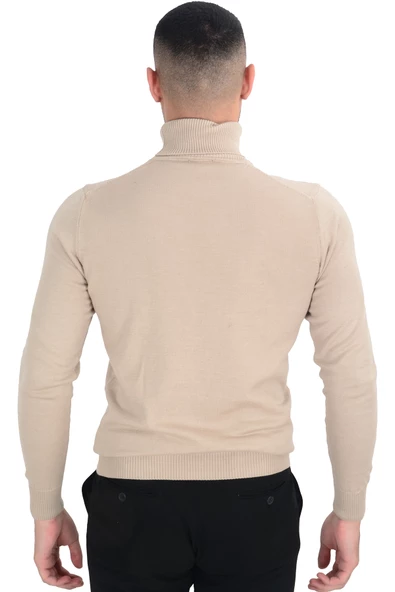 Cengiz İnler Tam Balıkçı Düz Slim Erkek Triko - 5