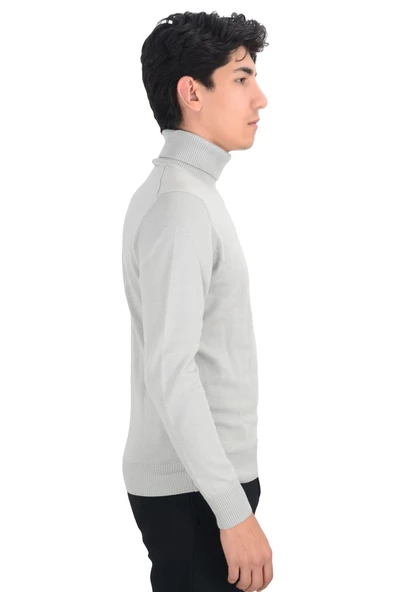 Cengiz İnler Tam Balıkçı Düz Slim Erkek Triko - 12