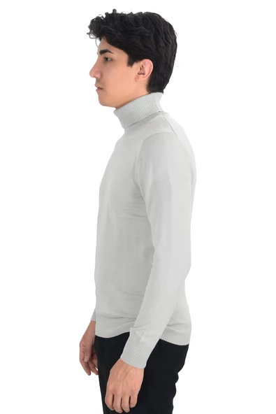 Cengiz İnler Tam Balıkçı Düz Slim Erkek Triko - 11