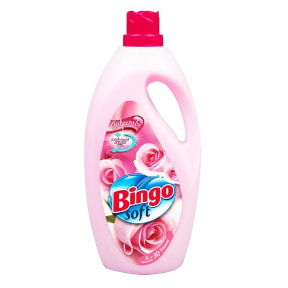 Bingo Soft Gülpembe Çamaşır Yumuşatıcısı 3L