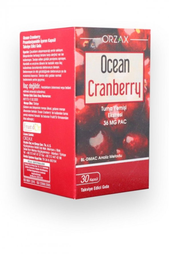 Ocean Cranberry 30 Tablet