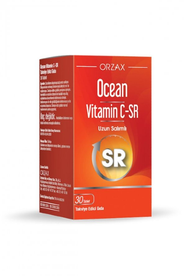 Ocean Vitamin C Sr 500 Mg 30 Tablet