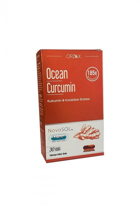 Ocean Curcumin Karabiber Ekstresi Takviye Edici Gıda 30 Kapsül