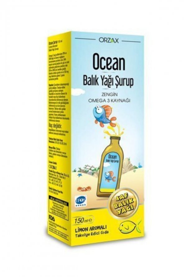 Ocean Limon Balık Yağı Şurup 150 ml ürün görseli