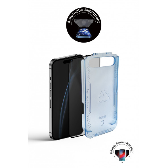 iPhone 14 Pro Hayalet Kırılmaz Cam Ekran Koruyucu Kurulum Aparatlı - Resim 2