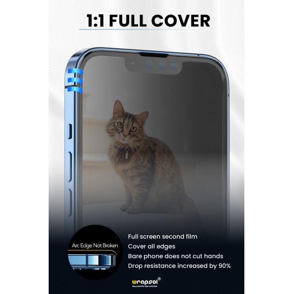 iPhone 14 Pro Hayalet Kırılmaz Cam Ekran Koruyucu Kurulum Aparatlı - Resim 4