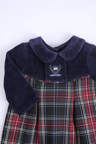 Babyhola Kız Bebek Çocuk Kadife Tulum 11938 - 2