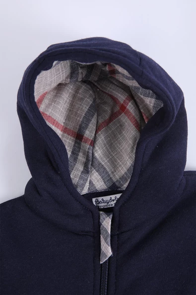 Babyhola Kız Erkek Bebek Çocuk Kapüşonlu Şardonlu Tulum 12434 - 3