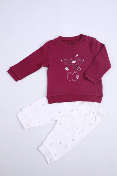 Babyhola Kız Bebek Çocuk Alt Üst Takım Mevsimlik Baharlık 12316 - 5