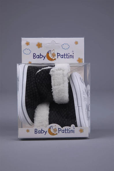 Erkek Bebek Patik Panduf Yenidoğan İlk Adım Ayakkabı Kutulu Hediyelik 51671 - 2
