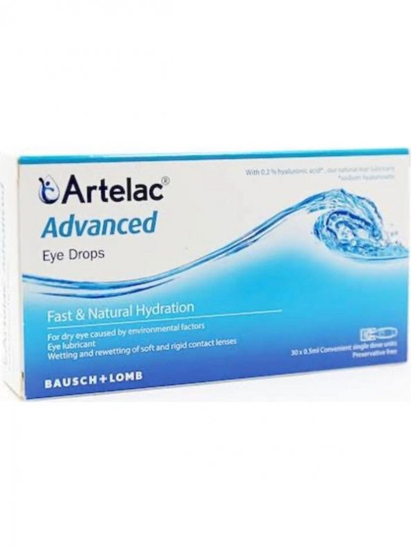 Bausch & Lomb Artelac Advanced Damla 0,5 ml x 30 Adet