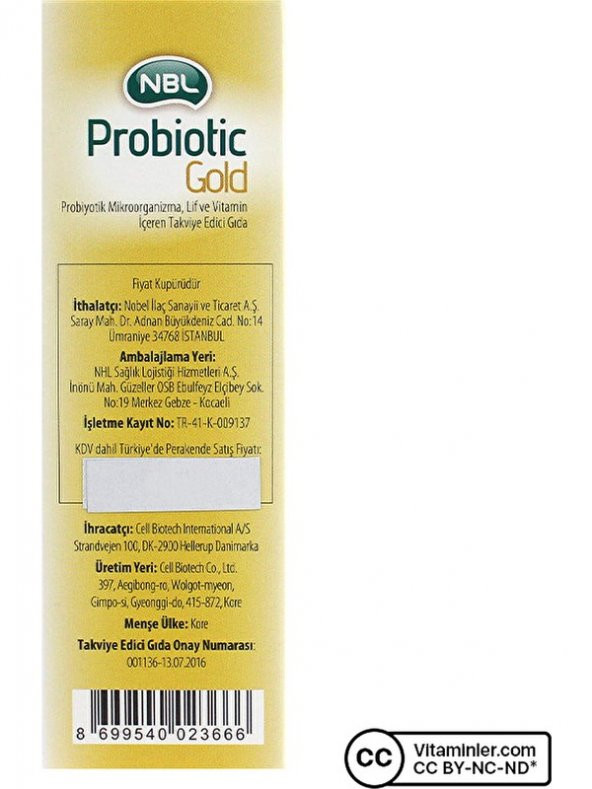 Nbl Probiotic Gold 20 Saşe - 4