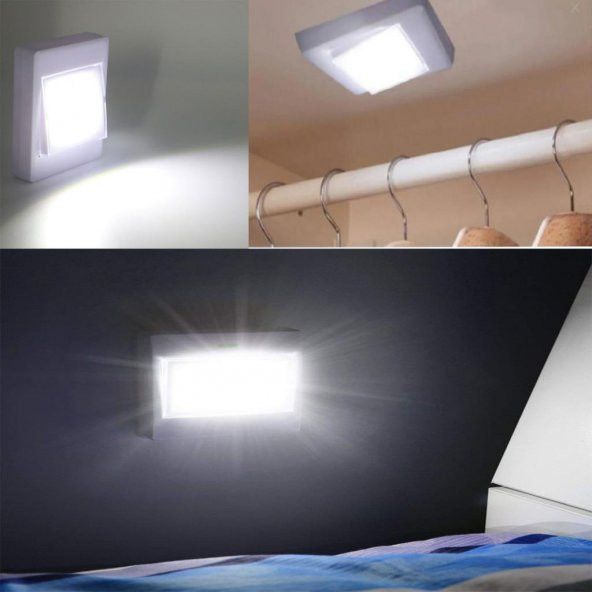 Klaus Yapışkanlı Gece Lambası Açılıp Kapanan Tasarruflu Led Lamba 6400K 1 W - 3