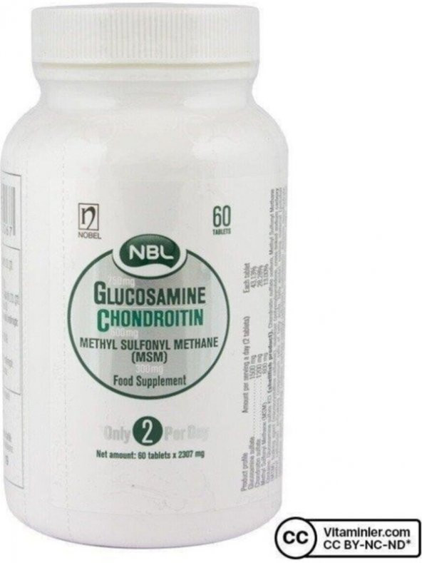 NBL Glukozamin Kondroitin MSM 60 Tablet