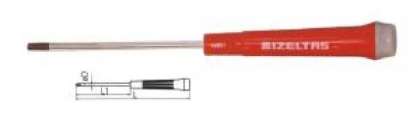 İzeltaş T6x60 Torx Uçlu Klemens Tornavida 4530 17 0660