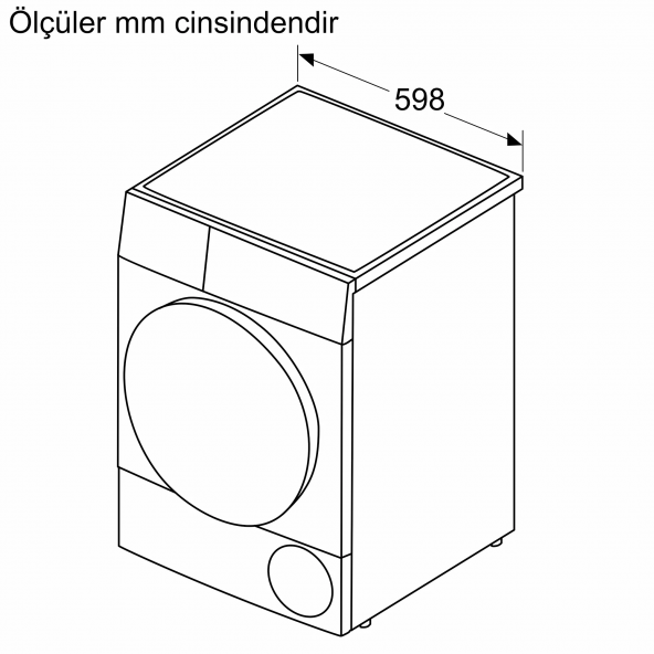 Bosch WQG24100TR 9 kg Kurutma Makinesi - 4