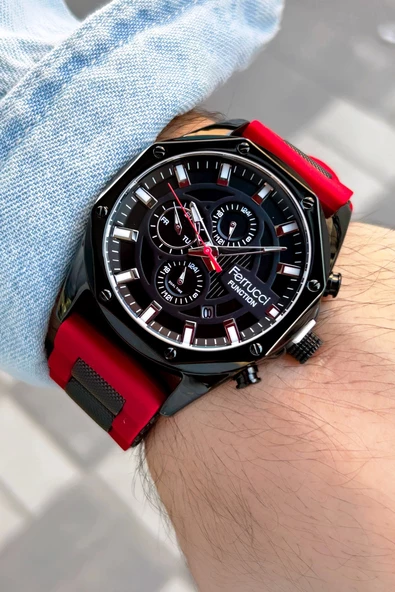Ferrucci Function FCF14521FS.05 Silikon Erkek Kol Saati - Resim 2