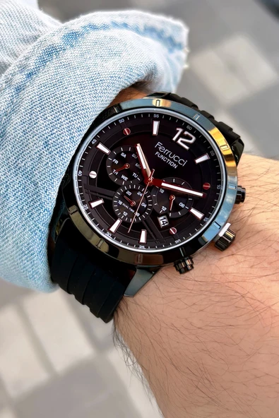 Ferrucci Function FCF13568FS.02 Silikon Erkek Kol Saati - Resim 2