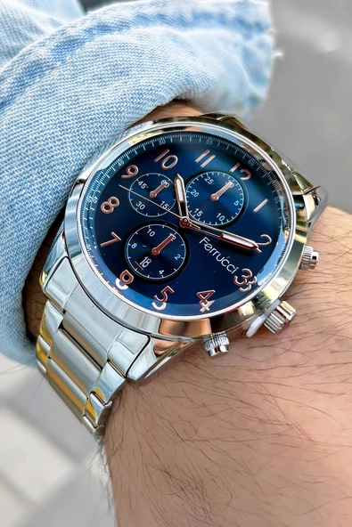 Ferrucci FCF11691TM.02 Takvimli Erkek Kol Saati 3 Atm Su Geçirmezlik ürün görseli